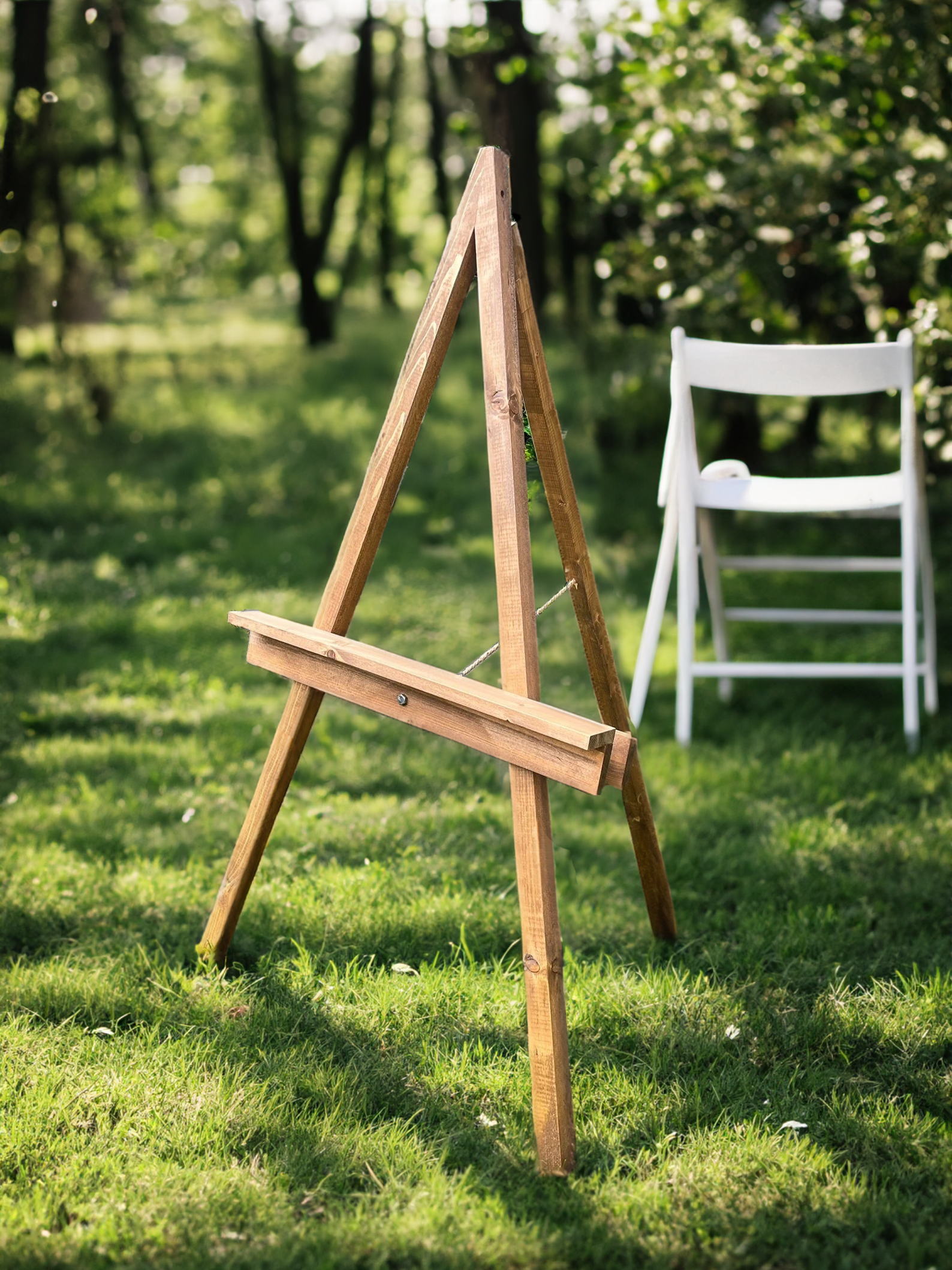 Wood Floor Easel Wedding Sign Stand, Wedding Easel Stand for Sign