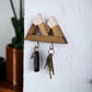 Wood Key Holder - 2 Key Holder