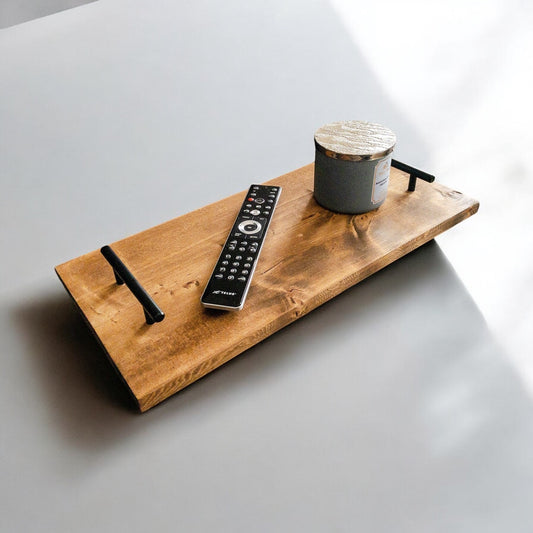 Wood Serving Tray with Handles