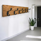 Solid Oak Wood Coat Rack