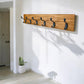 Solid Oak Wood Coat Rack