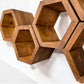 Mini Hexagon Wall Shelves, Set of 6