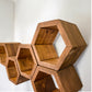 Mini Hexagon Wall Shelves, Set of 6