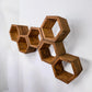 Mini Hexagon Wall Shelves, Set of 6