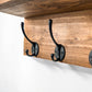 Wall Mounted Key Rack with Mail Holder - 12"