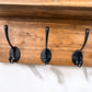 Wall Mounted Key Rack with Mail Holder - 12"