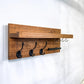 Wall Mounted Key Rack with Mail Holder - 12"