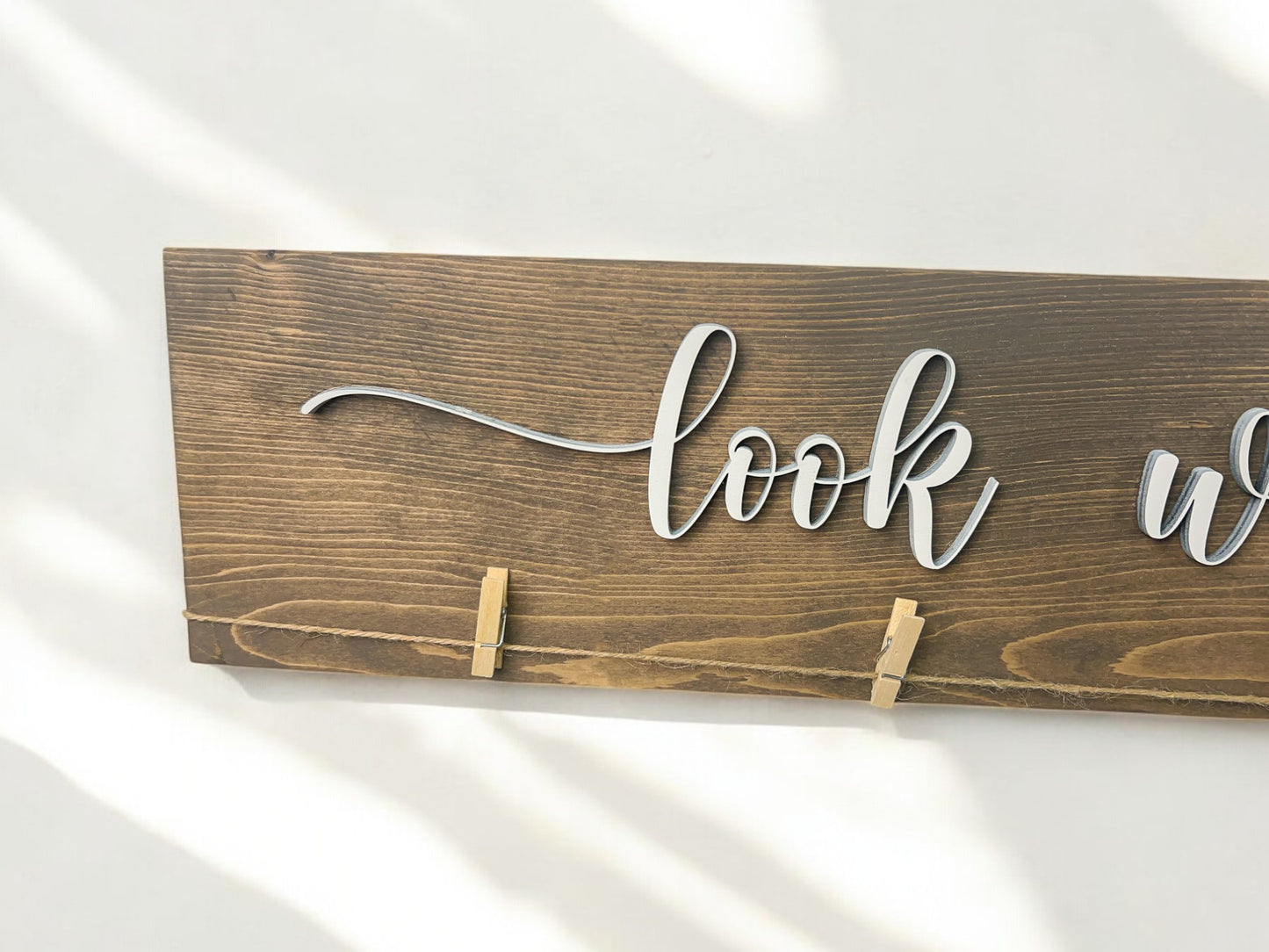 3D 'Look What We Made' Wooden Art Display Sign