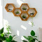 Hexagon Wall Shelves Set - 5.5'' Depth