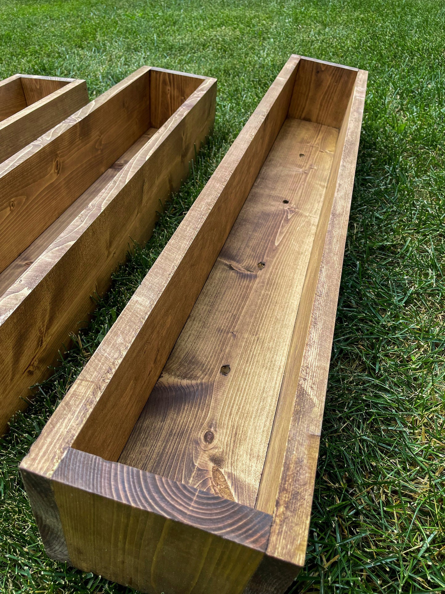 Wood Planter Box - Indoor/Outdoor - Great for Flowers, Succulents, Herbs